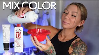 how to mix hair color with developer at home | 2024