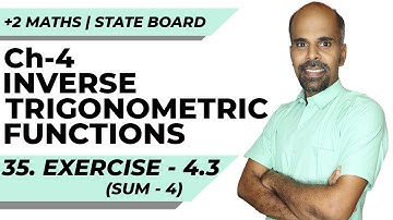 12th | ex. 4.3 | Q.No. 4 | Inverse trigonometric functions | State Board | ram maths