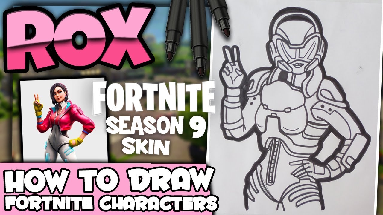 How To Draw Rox Fortnite Skin Season 9 Lexton Art Youtube - howtodraw howtodrawfortnite fortnite