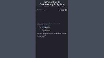 Introduction to Concurrency in Python #pythonlearning #programming #coding #python