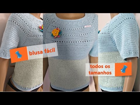 Roupa Para Boneca Barbie Em Crochê - Blusa Com Manga Bufante.