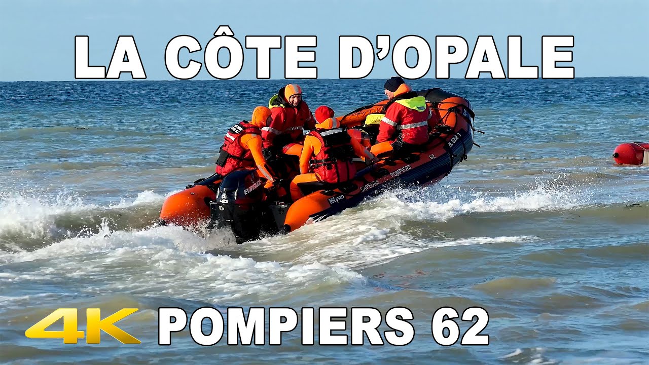 🇫🇷   POMPIERS DU 62 Exercice Maritime | Pas de Calais | 4K