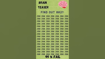 Find The Number 882 🧠 | Brain Teaser | General Knowledge #quiz #brainteasers #challenge