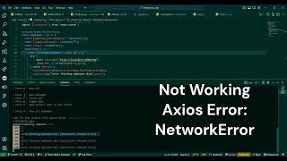 Axios Error  Network Error   in React Native