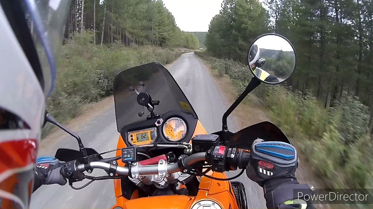 KTM 950 Adventure going wild