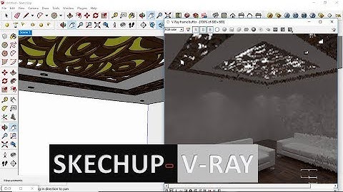 Sketchup Tutorial  Beginners --II FALSE CEILING DESIGN WITH CNS JALI II JS DESIGN