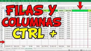 como insertar Filas y Columnas en Excel ATAJOS | como agregar columnas y filas con comandos
