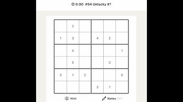 LinkedIn Sudoku Puzzle #94 Today