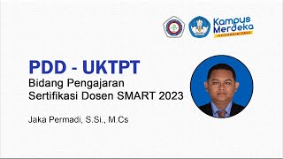 Pdduktpt Bidang Pengajaran Serdos Smart 2023  Jaka Permadi Ssi Mcs
