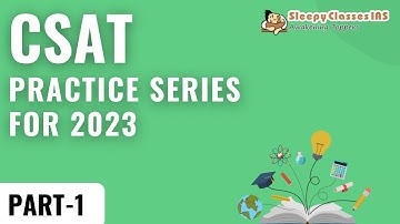 CSAT Practice Series for UPSC Prelims 2023-2024 || Part - 1 || UPSC IAS ||