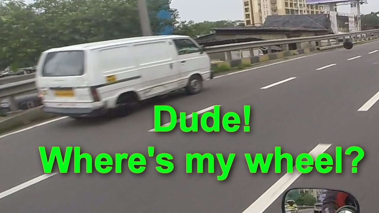 Car loses wheel & axle on the highway YouTube