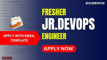 Exciting Opportunity for Junior DevOps Engineers | Apply Now #devops #applynow #freshers #aws