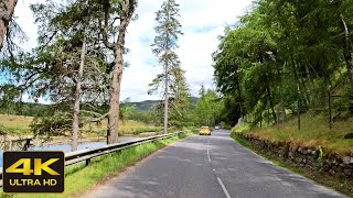 Braemar Village to Aberdeen Scotland Driving Tour, Scotland Countryside 4K