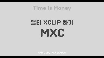오토캐드 리습_멀티 XCLIP