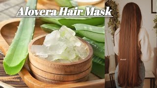 Alovera mask for smooth silky long hair naturally/how to grow fast hair