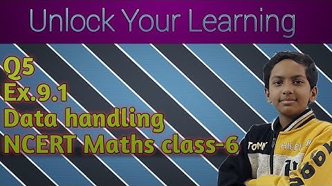 NCERT Maths Class 6 | Q5 Ex 9.1 Ch 9 Data Handling | Unlock    Your Learning |