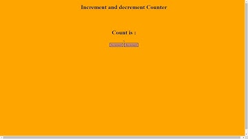 Create an Increment and Decrement Counter on button click in javascript