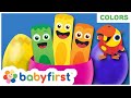 Toddler Learning Video Words w Color Crew & Larry | Learn Colors and Sea Animals | Baby First TV