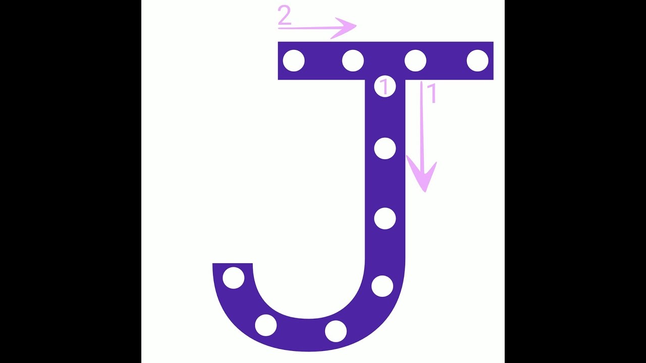 Letter Formation - Uppercase J