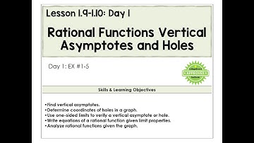 1.9-1.10-A Rational Functions Asymptotes Holes Video