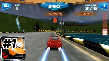 Fast Racing 3D - Gameplay Part 1 - Beginner 1~4 - Old Mobile Games