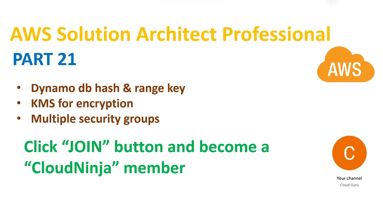 PART 21 - AWS Solution Architect Professional - YouTube