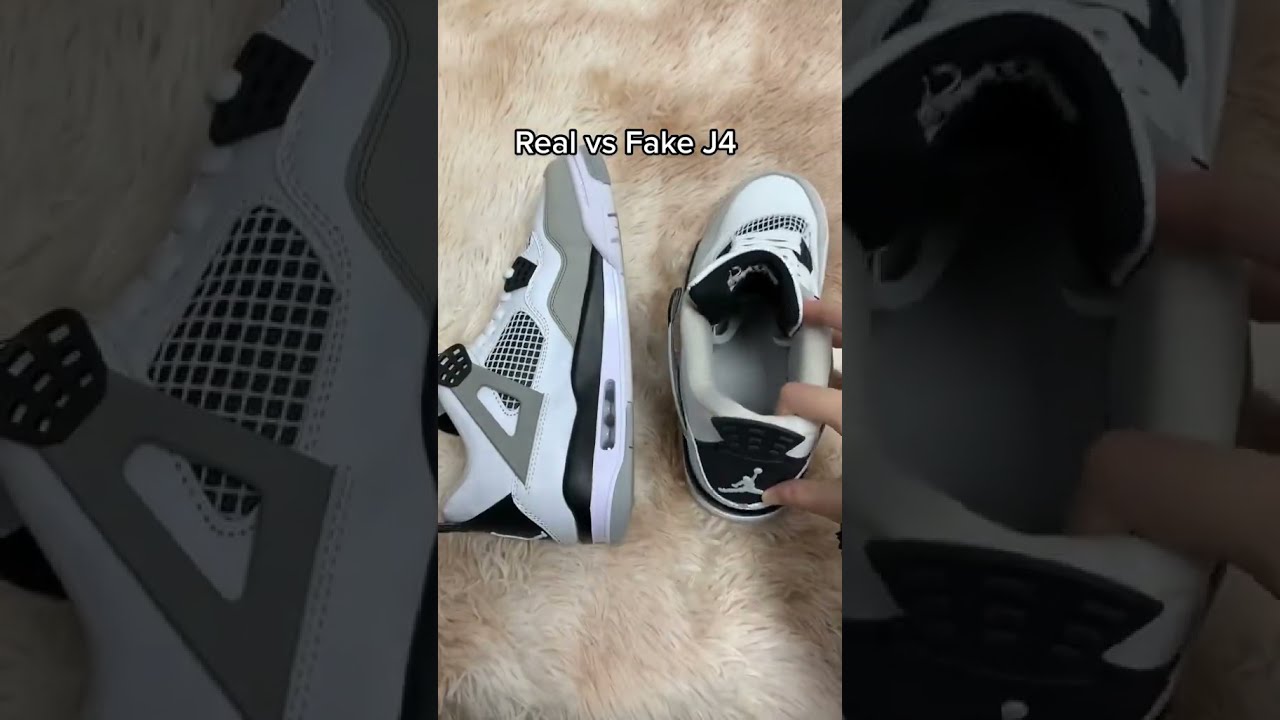 Air Jordan 4 Military Black Real Vs Fake Difference Have You Learned 