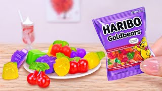 Fruits Gummy 🍒🍉 Homemade Miniature Gummy Bear Candy Recipe | Perfect Tiny Dessert by Mini Cakes