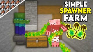 EASIEST 1.19 Zombie & Skeleton Mob Spawner XP Farm in Minecraft Bedrock & Java