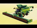 Combine Harvester | John Deere Combine Harvester | Minecraft Vehicle Tutorial