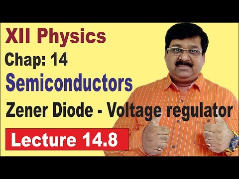 NCERT XII Physics Chap-14.8 | Zener Diode | Voltage Regulator | Semiconductor Electronics |
