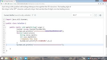 How to solve Java Output Formatting problem in Hackerrank