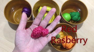 Learning fruits and vegetables and their colors - English