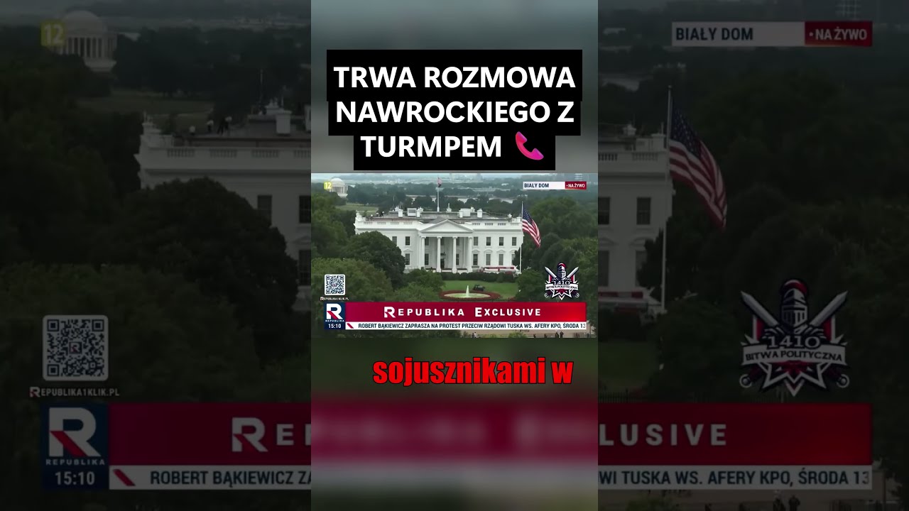 PILNE TRUMP ROZMAWIA Z NAWROCKIM Trump Nawrocki