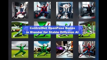 BSLIVE ControlNet OpenPose Blender Rig for AI Generated Character