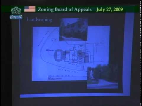 Zoning Board Of Appeals - July 27, 2009