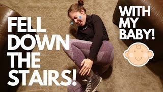 I Fell Down the Stairs HOLDING MY BABY! | Prank on FIANCE!