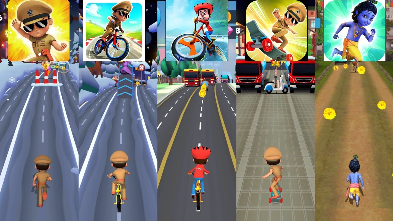 Little Singham 🆚 Little Singham Cycle Race 🆚 Golmaal Jr 🆚Little Singham Super Skater🆚 Little Krishna