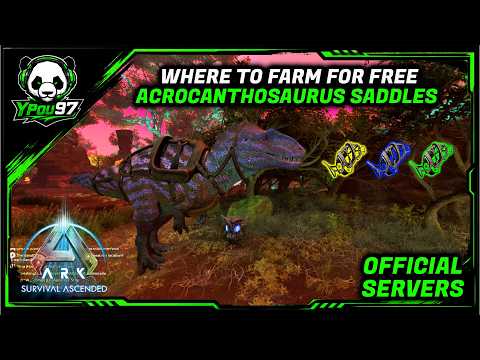 How To Get Free Acrocanthosaurus Saddles In Genesis 1 | ARK: Survival Ascended