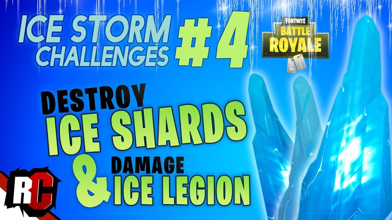 Fortnite Ice Storm Challenge DAY 4 | Destroy Ice Shards and Damage Ice Legion