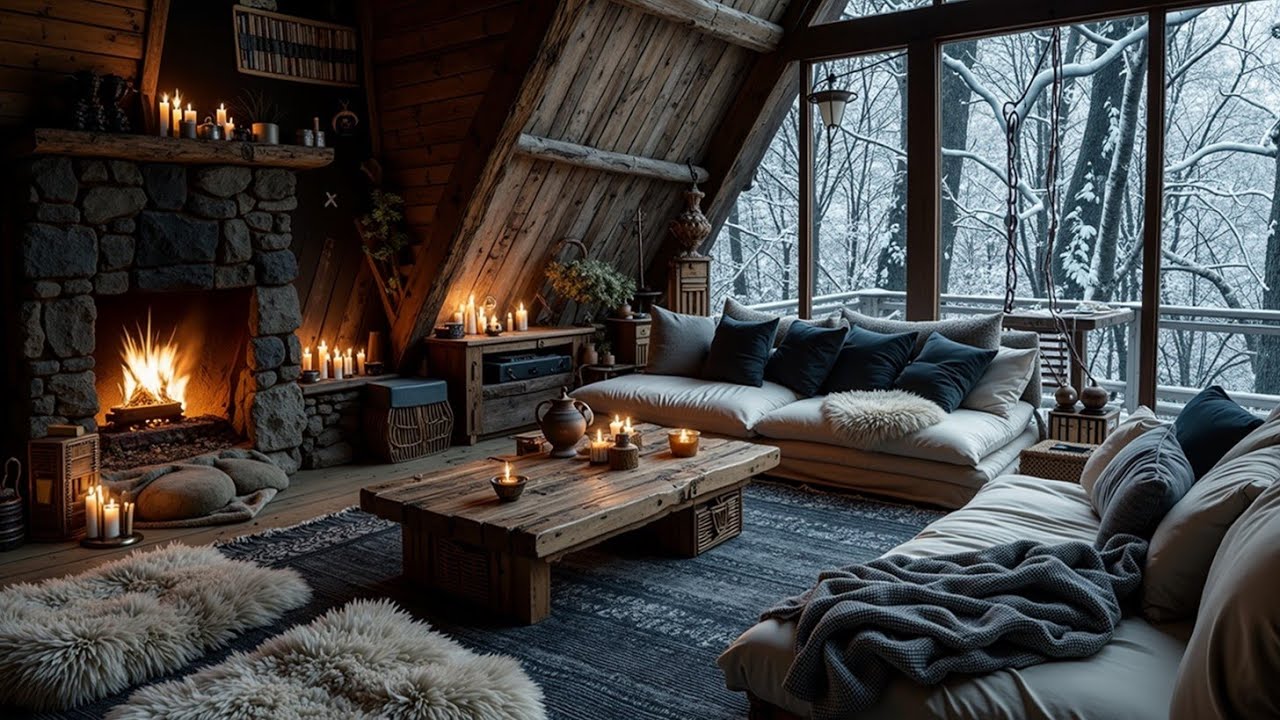 Расслабляющая фортепианная музыка ~ Зимняя атмосфера ❄️ Спокойное и уютное пианино для релаксации