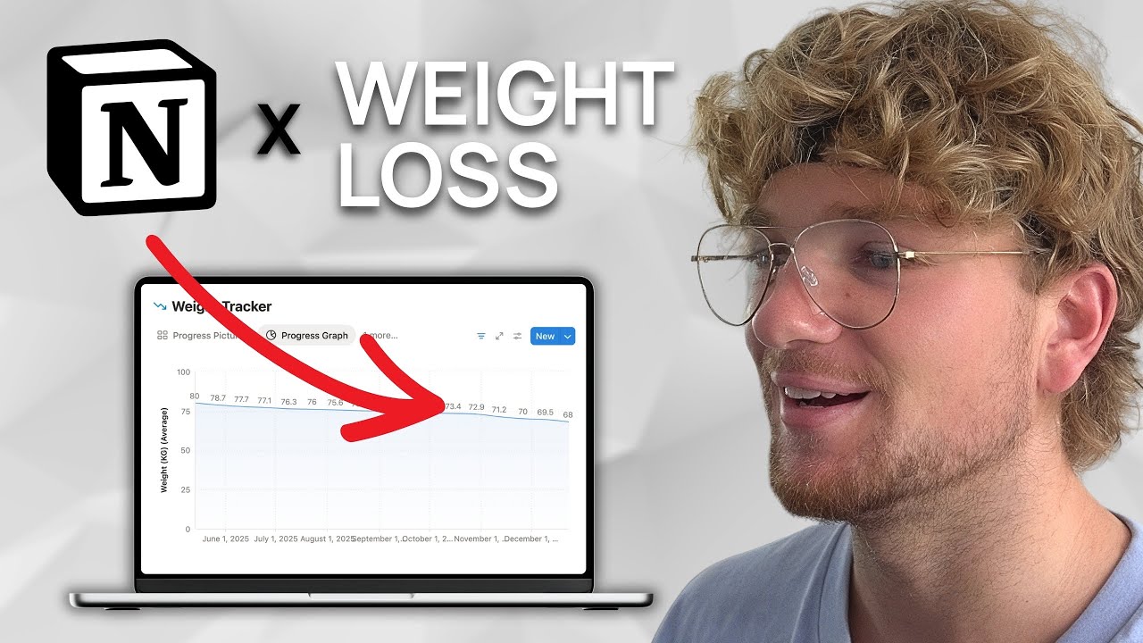 How To Track WEIGHT LOSS in NOTION | FREE Notion Template Tutorial