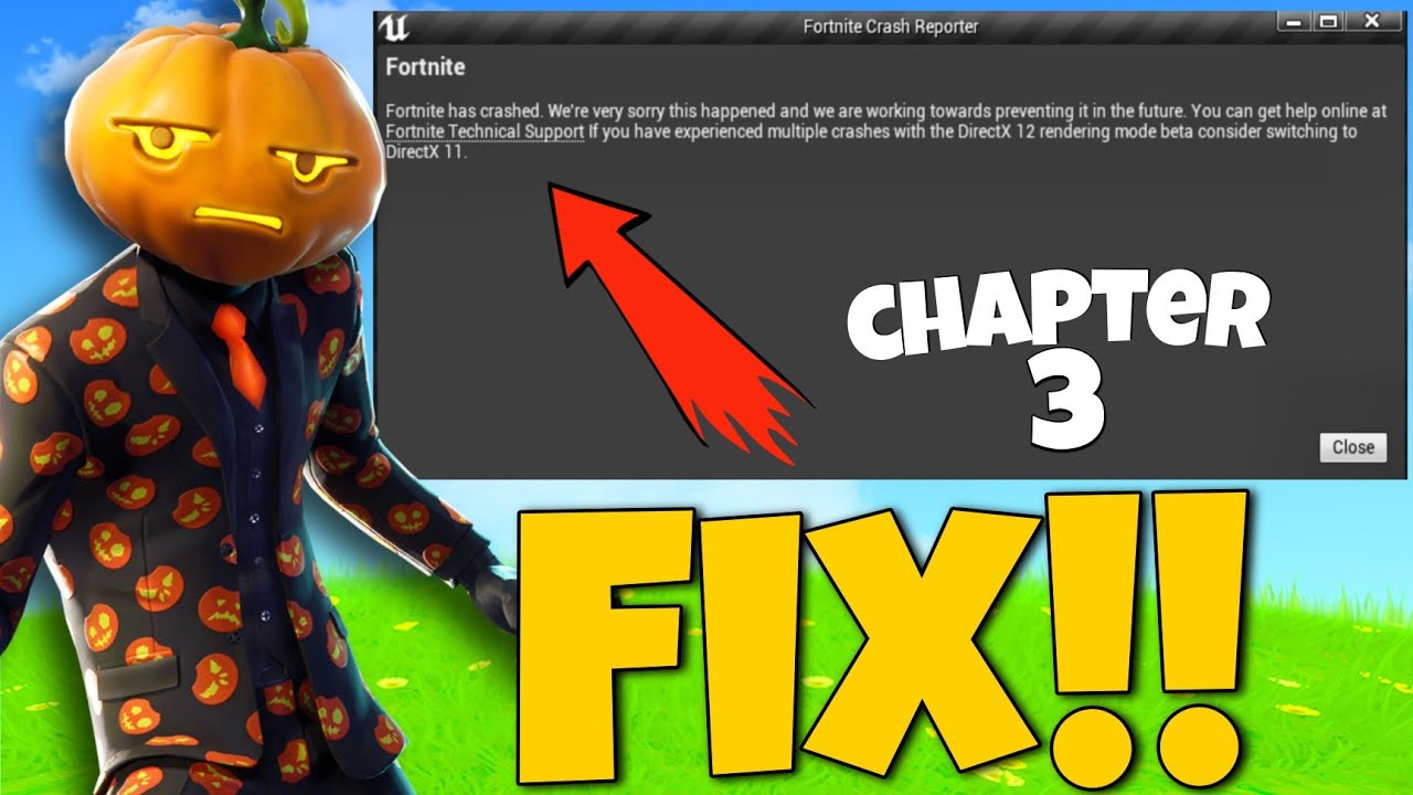 How To Fix Fortnite Has Crashed on Chapter 3 | Fortnite Switch To ...