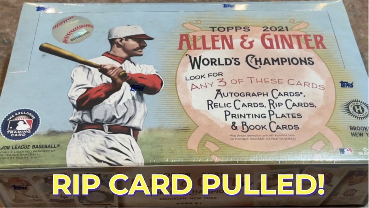 NEW RELEASE! 2021 TOPPS ALLEN & GINTER HOBBY BOX! - YouTube