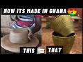 LEARNT AFRICAN POTTERY MAKING IN VUME GHANA/How to make clay flower pot in Ghana/How it’s made