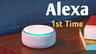 First Time Amazon Alexa Eco Dot Device Start & Plugin। Amazon Echo Device पर Alexa को ऐसे करें सेट।