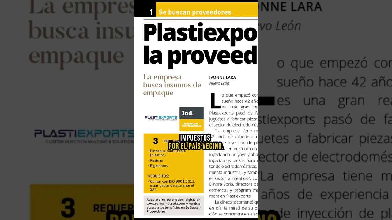 🌎💡 Plastiexports impulsa la proveeduría nacional
