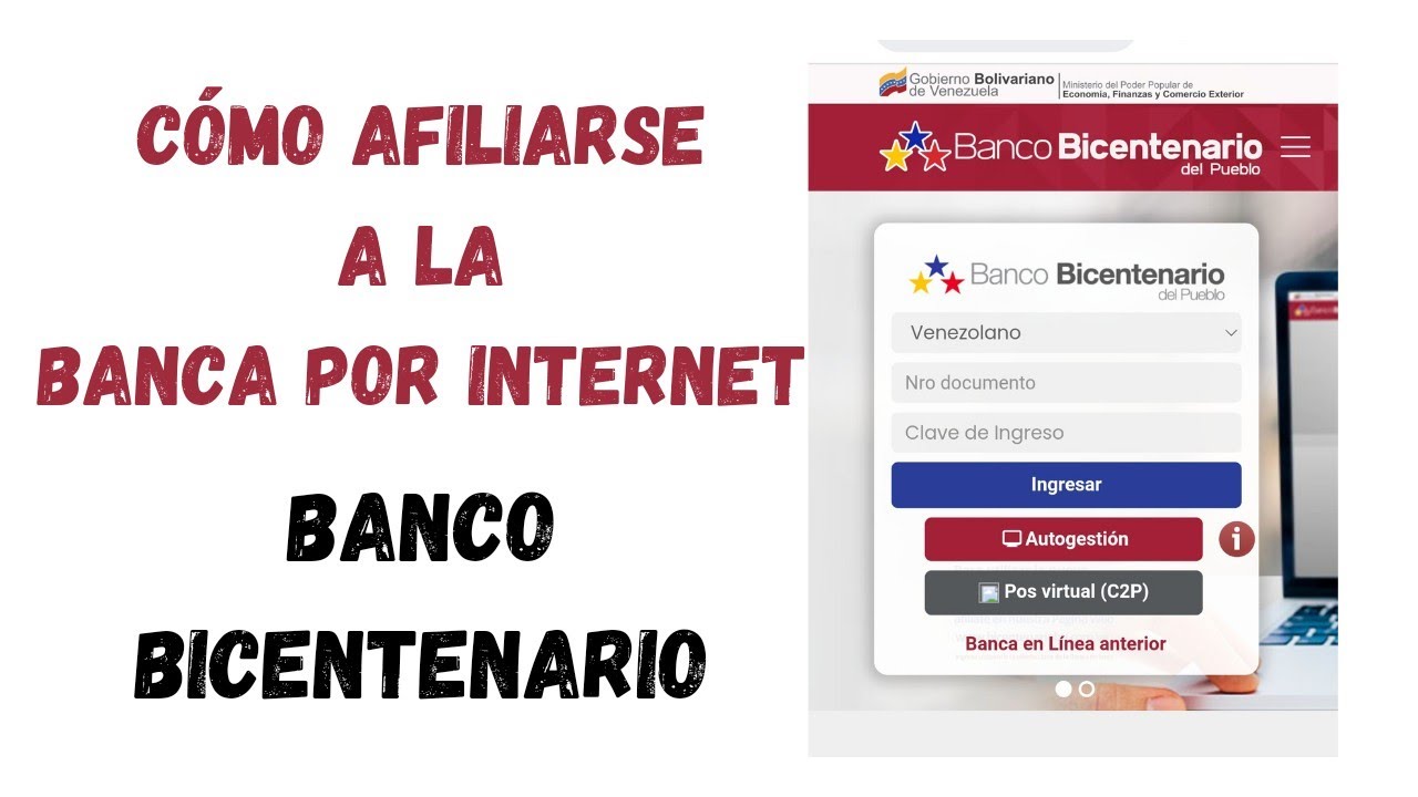 C mo Afiliarse A La Banca Por Internet Del Banco Bicentenario Pago C mo afiliarse a la banca por internet del banco bicentenario pago