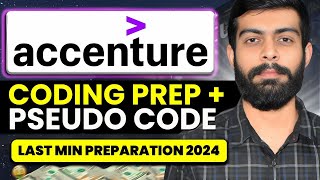 Accenture Coding Questions & Answers | Accenture Last min Preparation 2024 | Anshul Sir (SDE)