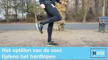 Hardlooptechniek - Optillen van de voet tijdens het hardlopen